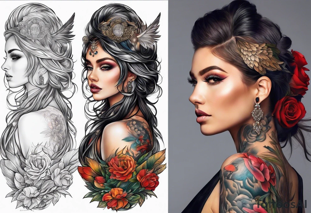 full back tattoo tattoo idea