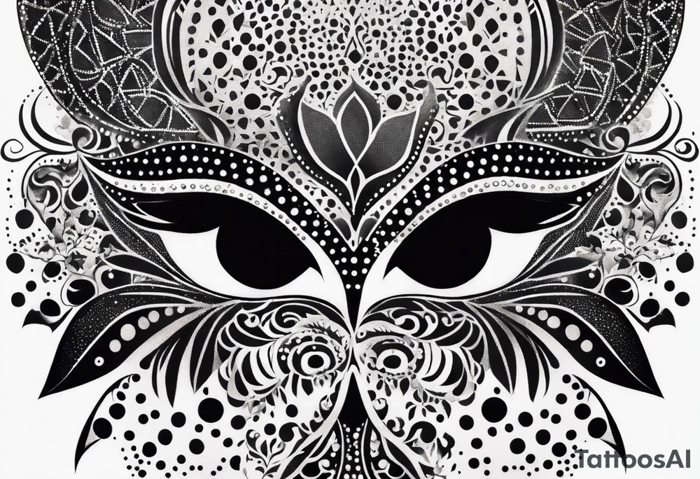masquerade ball tattoo idea