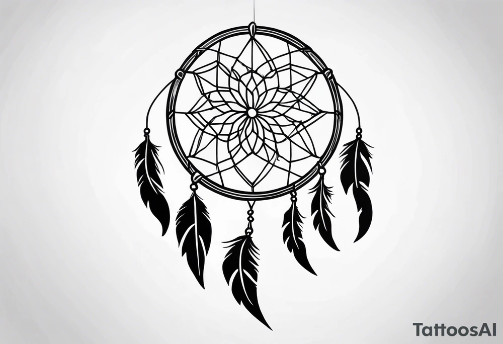 LONG Dreamcatcher tattoo idea