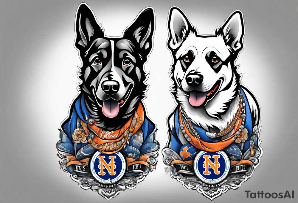 Dogs
New York Mets tattoo idea