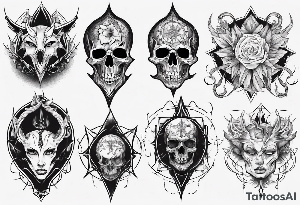 Dark Fantasy tattoo idea