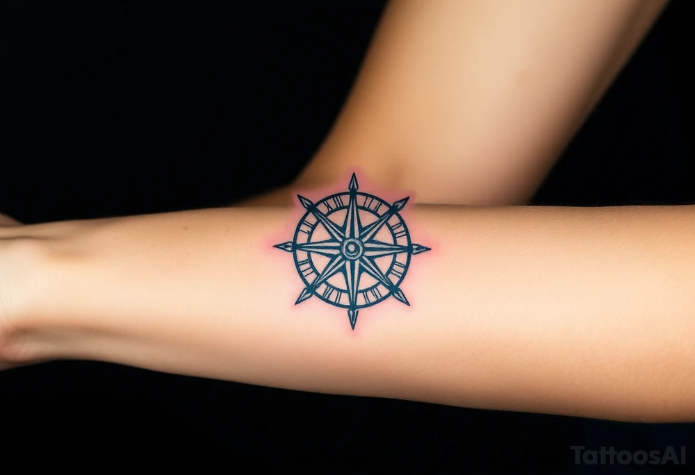 compass tattoo idea
