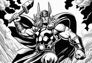 The Mighty Thor from the 1980's comics tattoo idea