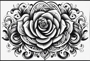 Swirls of black ink covering fingers and forearm tattoo idea