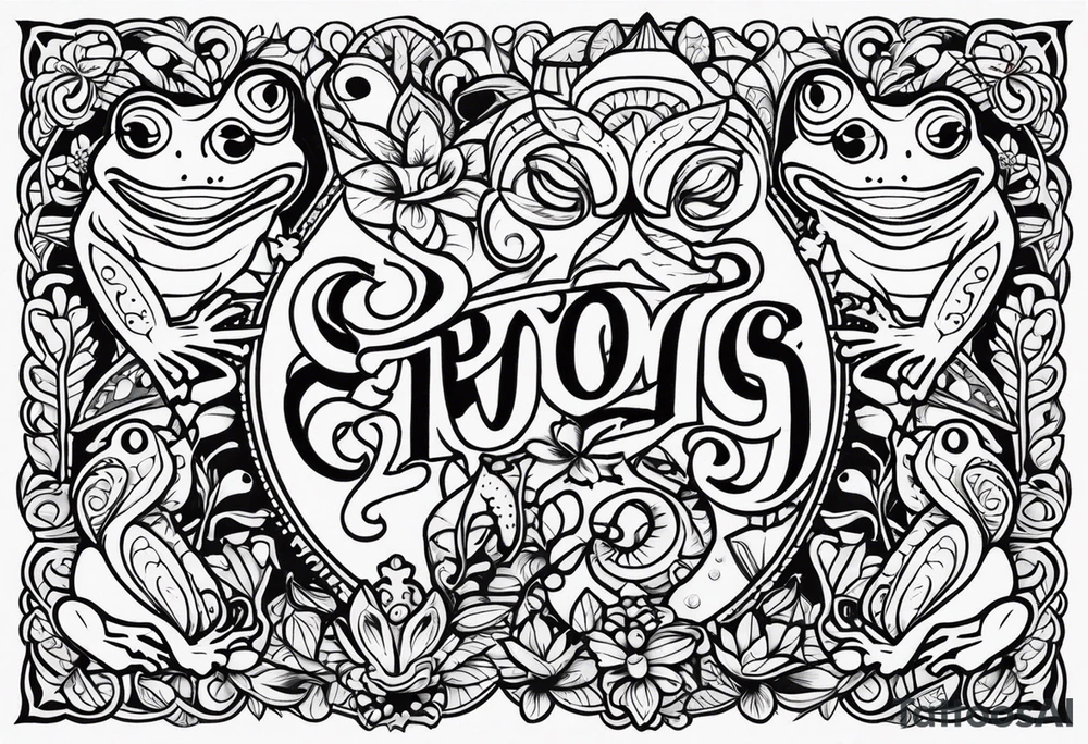 frogs tattoo idea