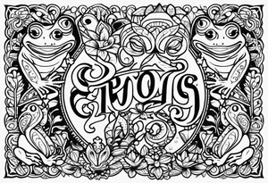 frogs tattoo idea