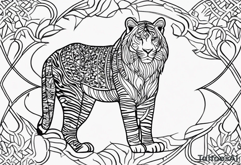 Animal Print PATTERN tattoo idea
