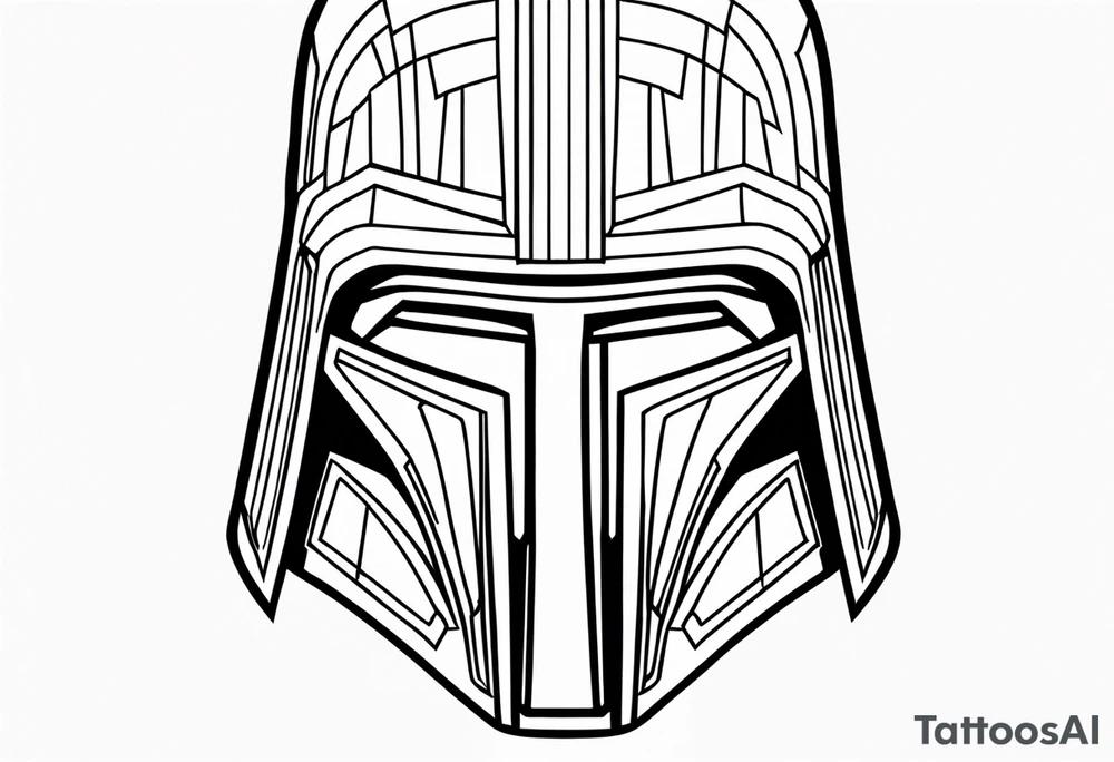 Darth Revan’s mask tattoo idea