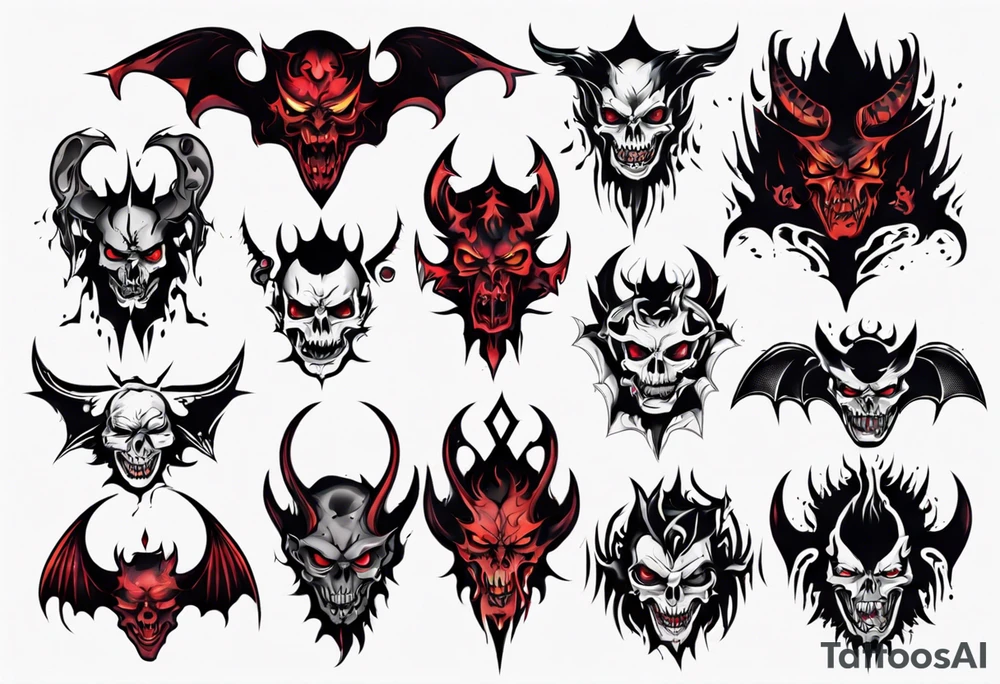 demonic tattoo idea