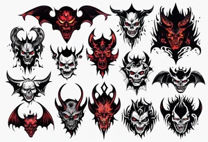 demonic tattoo idea