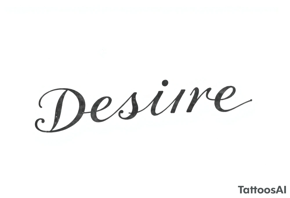 Forearm tattoo that goes along with the word desire tattoo idea