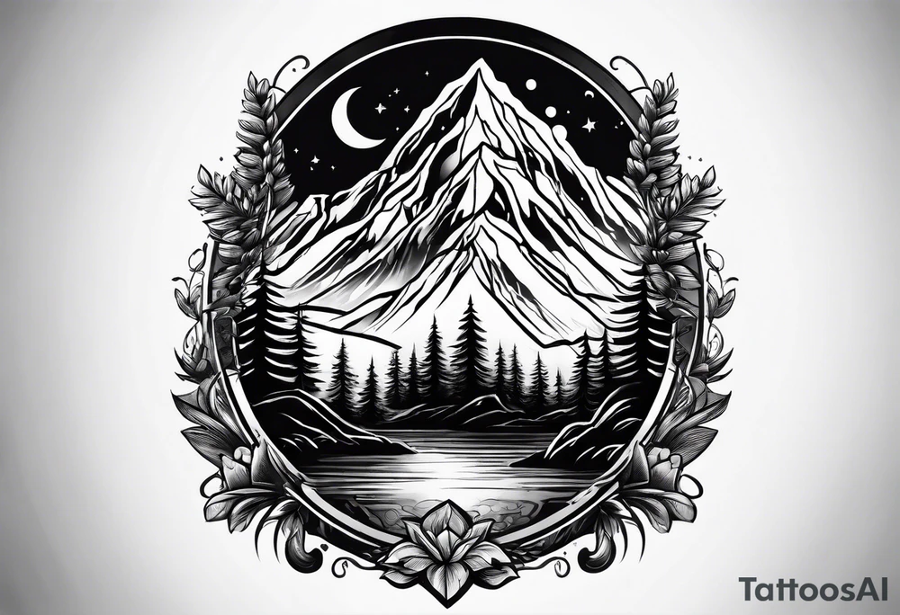 Small
Black
Mountain tattoo idea