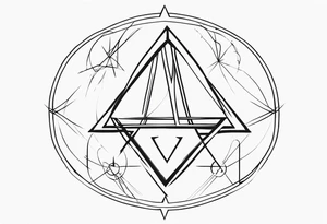 witch symbols tattoo idea