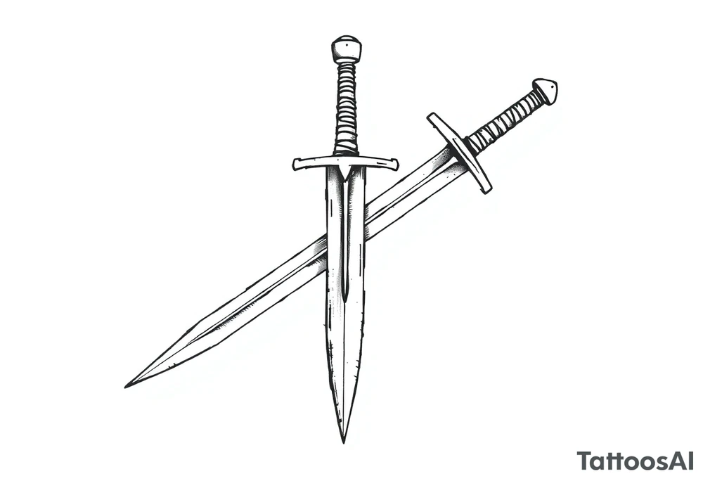 generate a sword tattoo idea