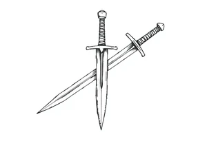 generate a sword tattoo idea
