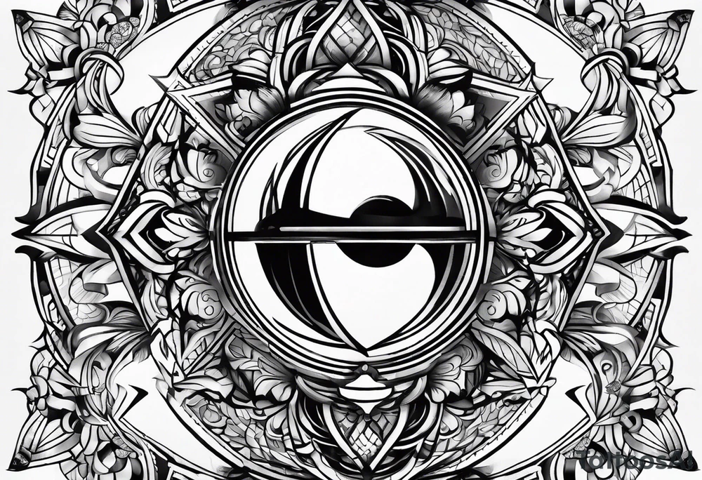 illusione ottica tattoo idea