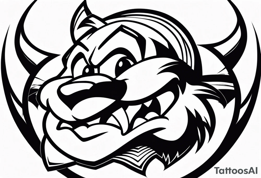 Taz mania the looney tunes character tattoo idea