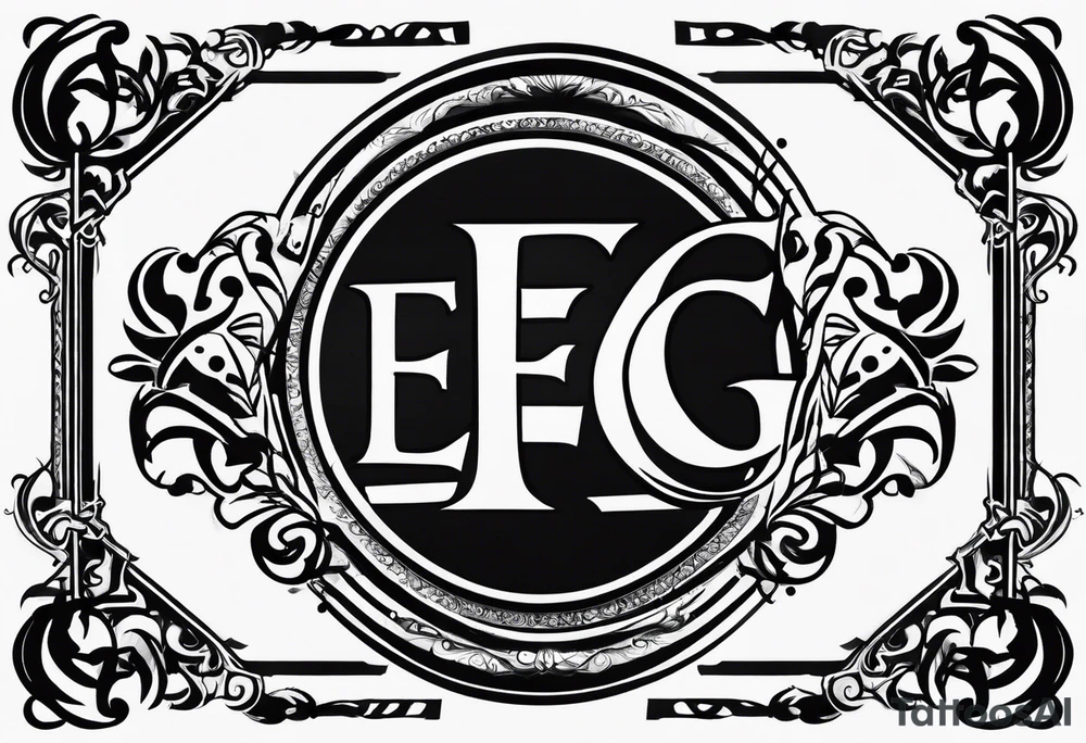 Supernatural logo with letters "eg" tattoo idea