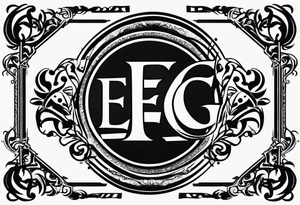 Supernatural logo with letters "eg" tattoo idea