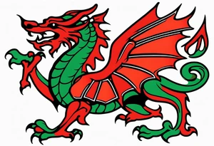 Welsh dragon tattoo idea