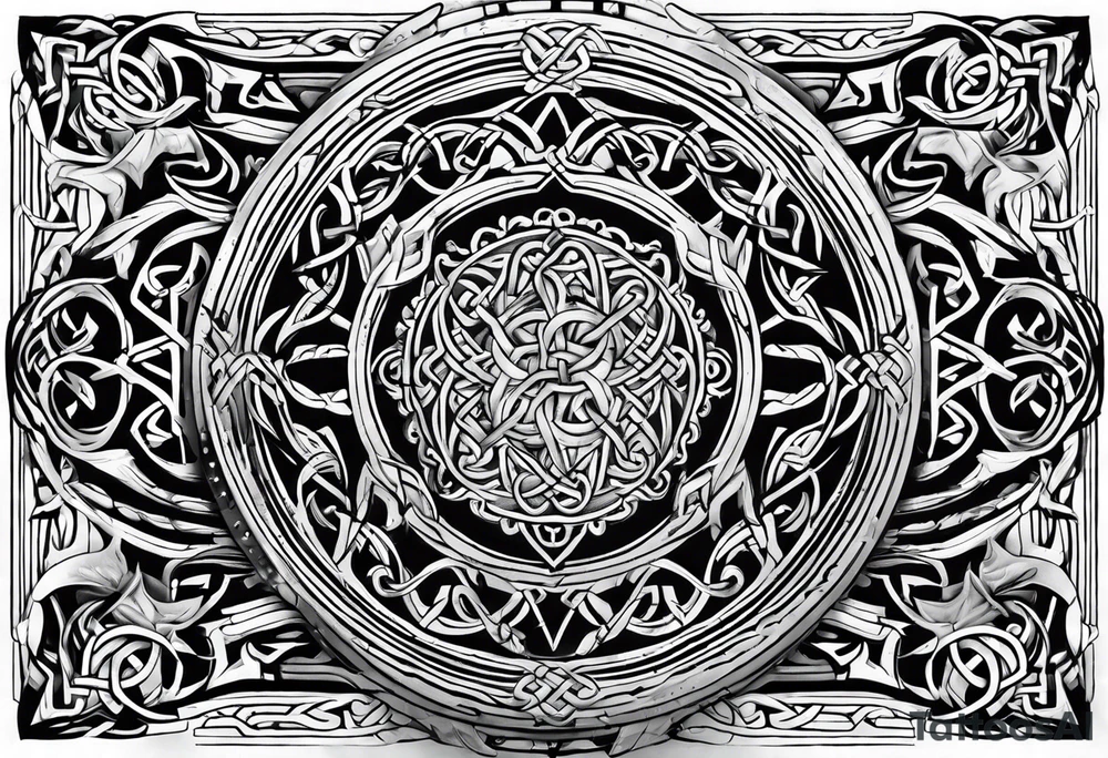 Celtic Viking sleeve tattoo tattoo idea