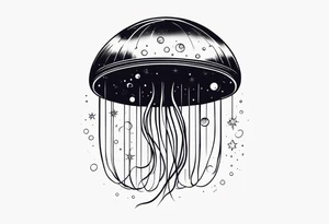 The universe is inside a jellyfish tattoo idea