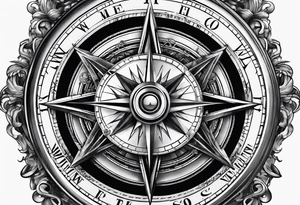Military compass tattoo idea