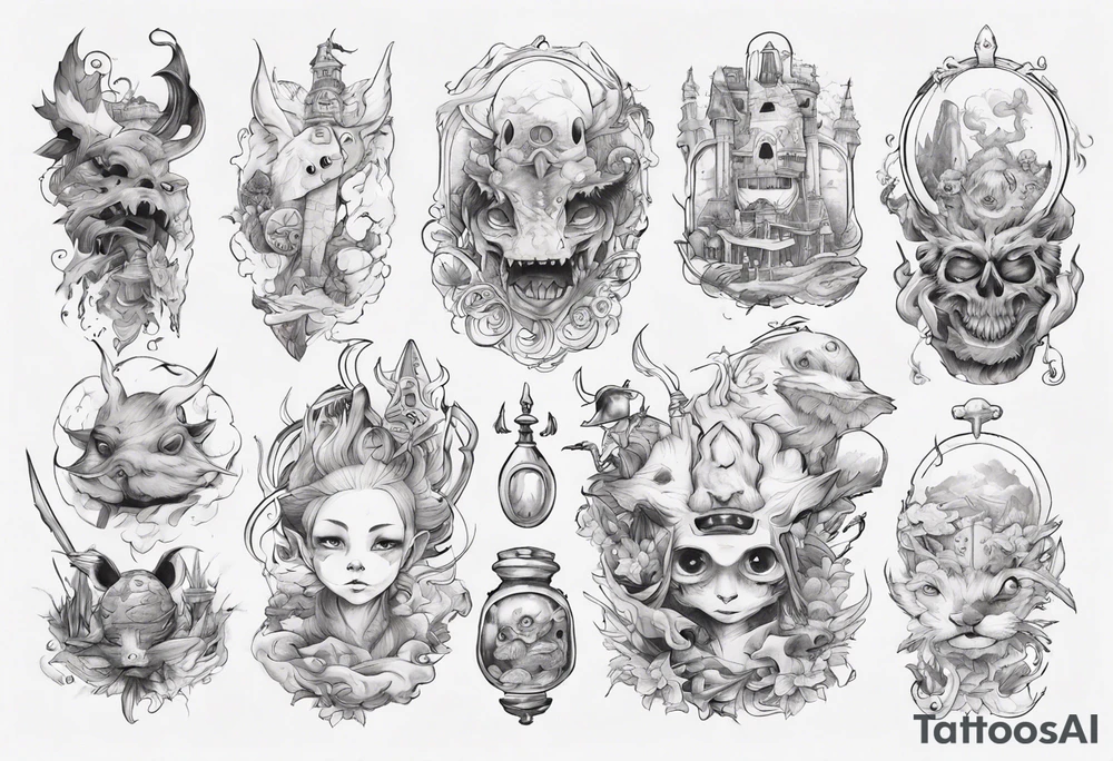 Fantsy world tattoo idea