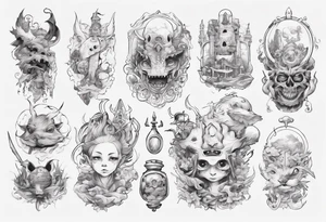 Fantsy world tattoo idea