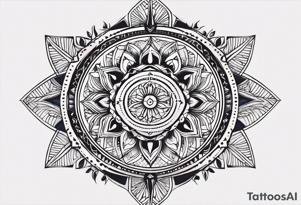 Absolutely! Here's the revised description for TattoosAI:

Tattoo Description:

I'd like a minimalist geometric tattoo design symbolizing balance in life.  The design should be abstract and avoid using a scale or mandala. I'm open to various geometric shapes and patterns, but prioritize a harmonious and balanced overall look. tattoo idea
