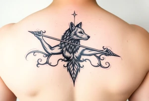 Bradley Wolf Sagittarius 23 tattoo idea