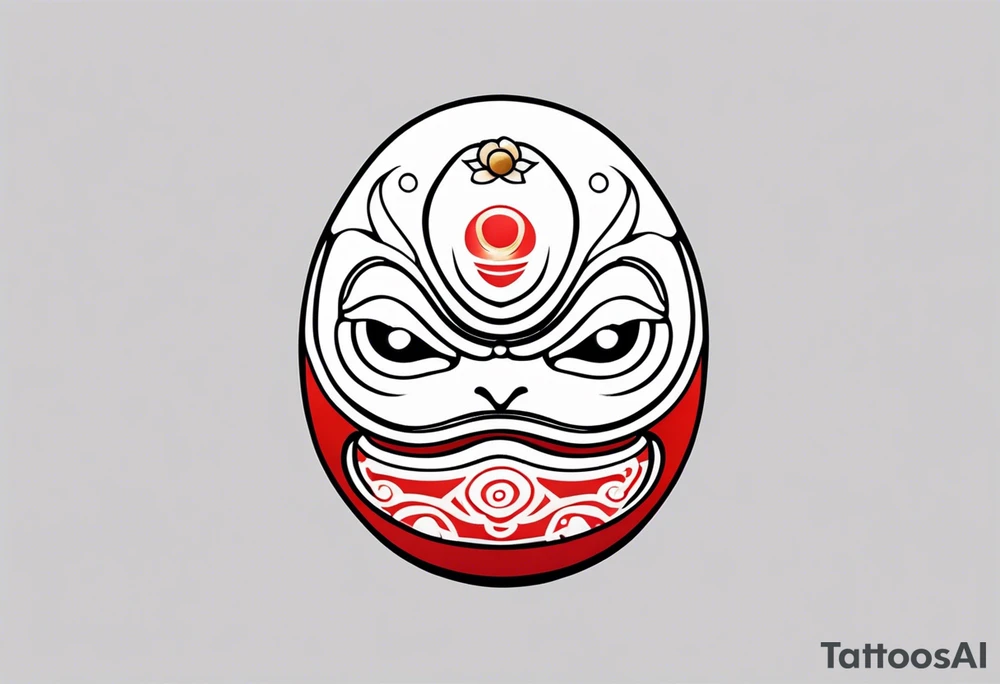 Daruma doll tattoo idea