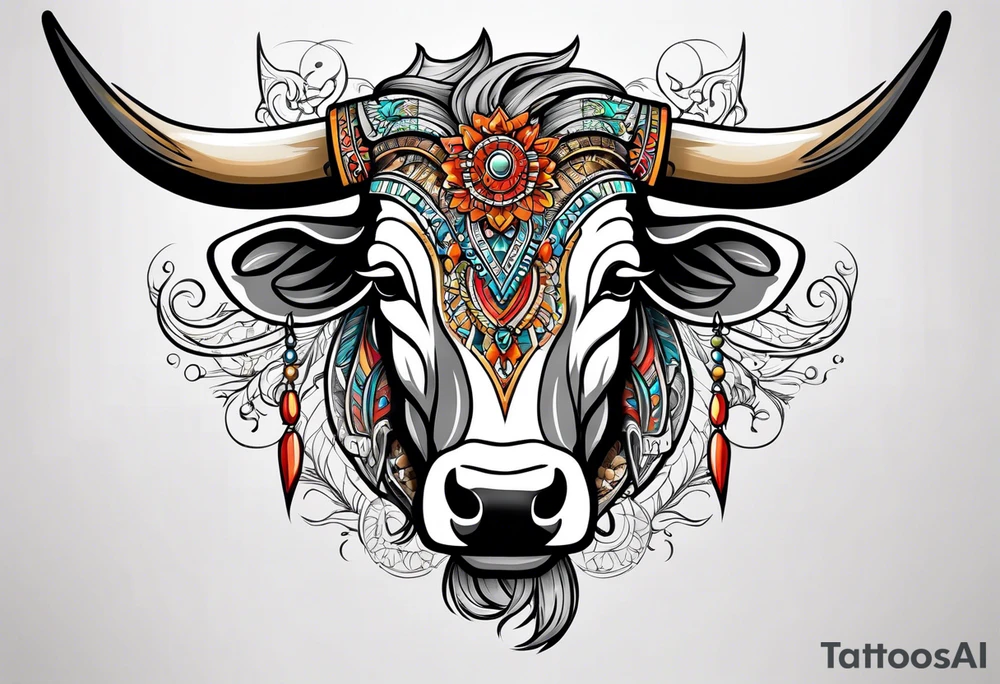 cybersigilism Longhorn tattoo idea