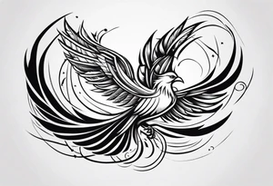 phoenix not so elaborate tattoo idea