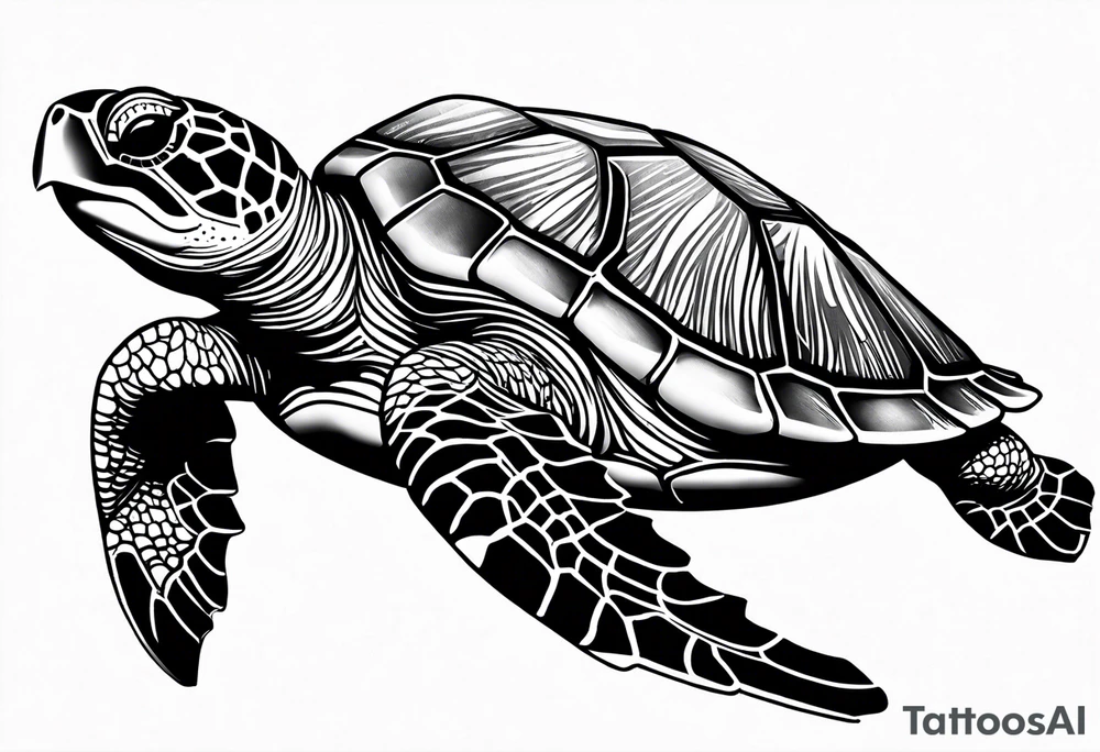 sea turtle tattoo idea