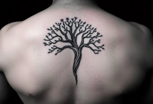 Tree of life one half Jamaican colours and one half Irish colours hand tattoo tattoo idea