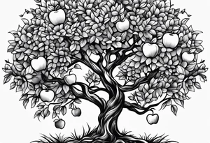 Apple tree tattoo idea