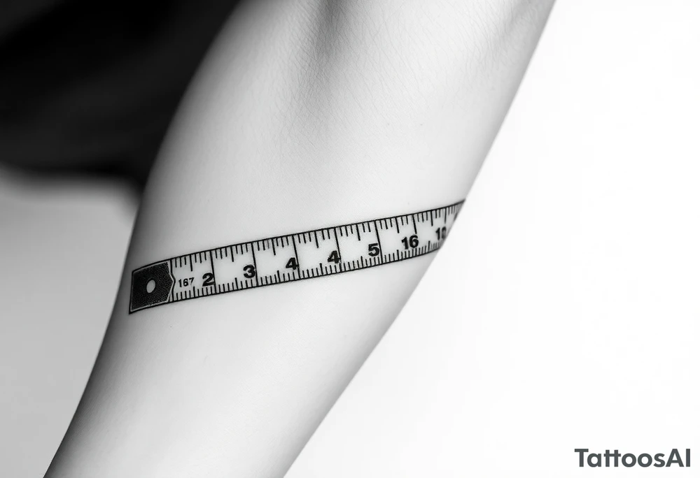 tape measure tattoo idea