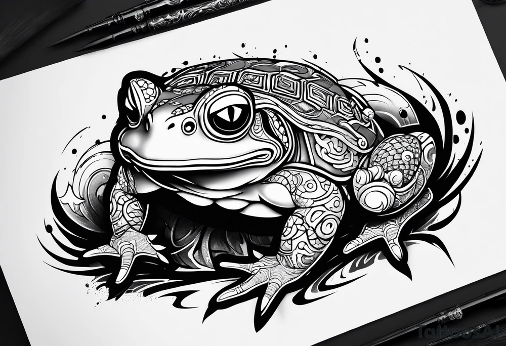 Jiraiya Naruto Gamakichi toad tattoo idea