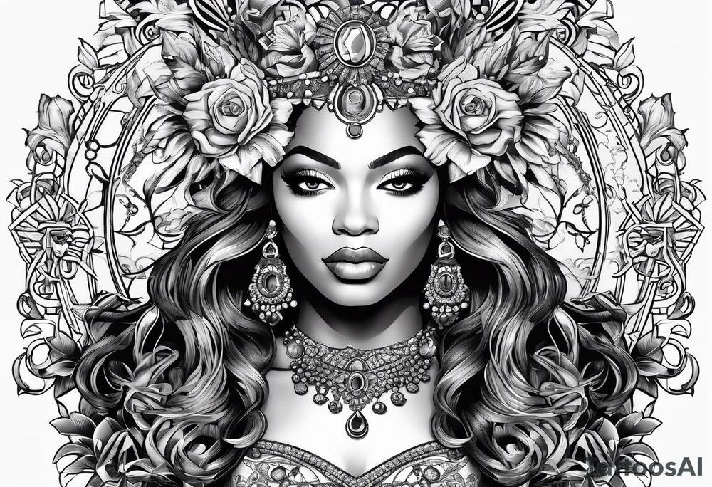 Beyonce symbols from Renaissance album tattoo idea