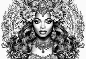 Beyonce symbols from Renaissance album tattoo idea