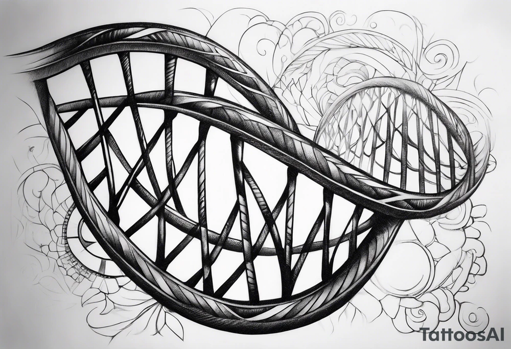 DNA strand tattoo idea