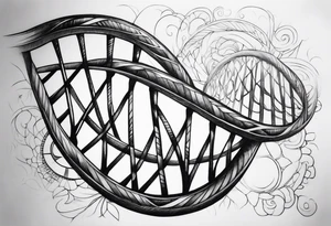DNA strand tattoo idea