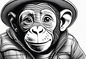 Curious George tattoo idea
