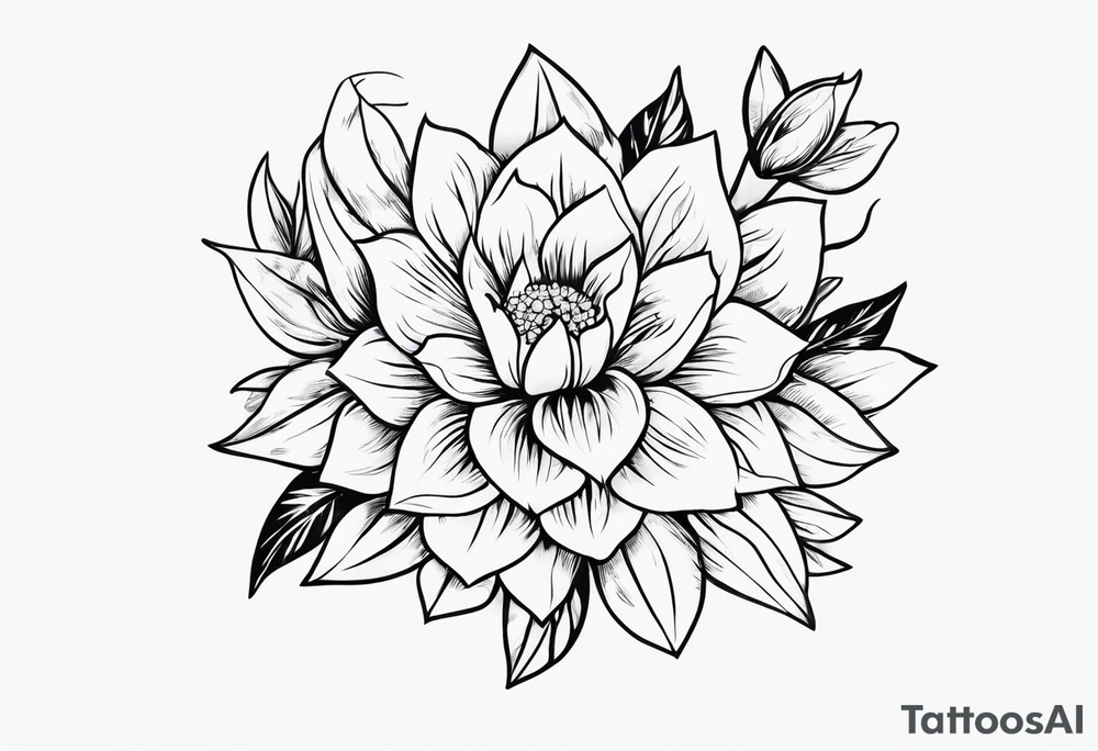 Ramos de flores tattoo idea