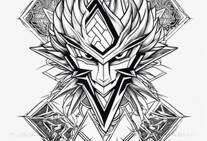 Kunai dragonball digimon tattoo idea