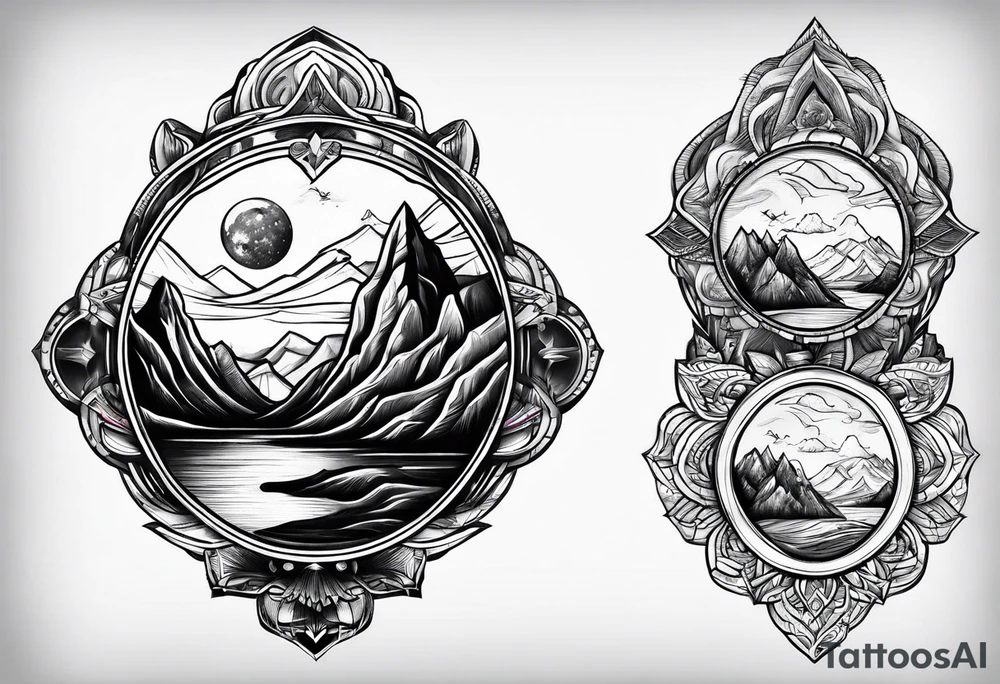 Mountain View tattoo idea