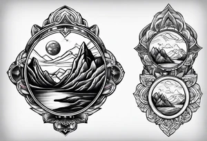 Mountain View tattoo idea