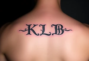 K.L.B tattoo idea