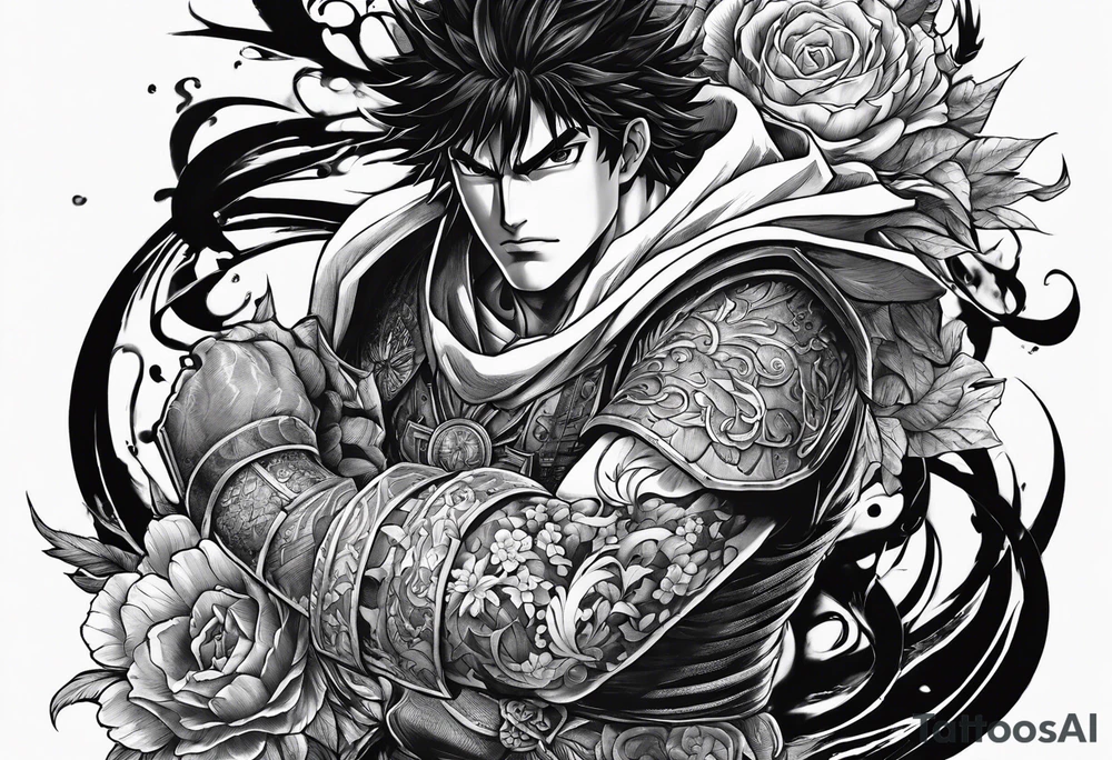 a sleeve from the manga Berserk tattoo idea